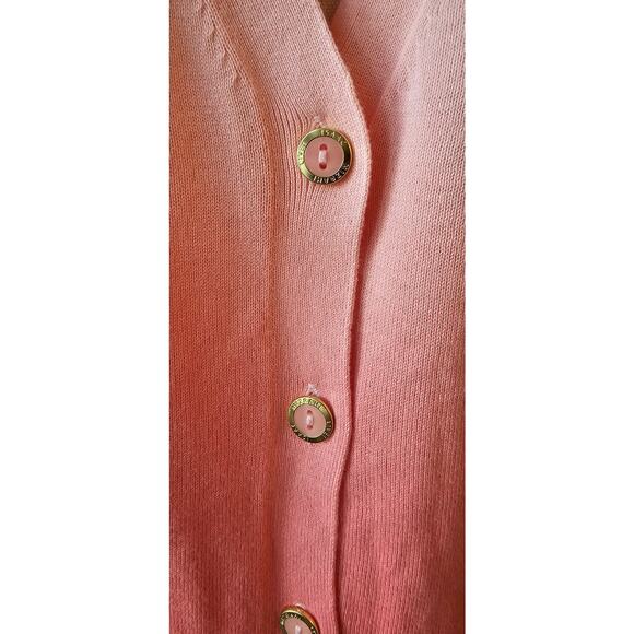 NWT- Isaac Mizrahi LIVE! Ombré Dip Dyed Boyfriend Cardigan Sweater‎ Women Size S - Picture 3 of 6